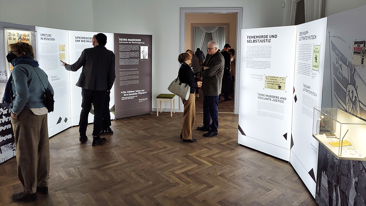 Eröffnung der Ausstellung »Gewalt gegen Weimar. Zerreißproben der frühen Republik 1918–1923« (Foto: Andreas Braune)