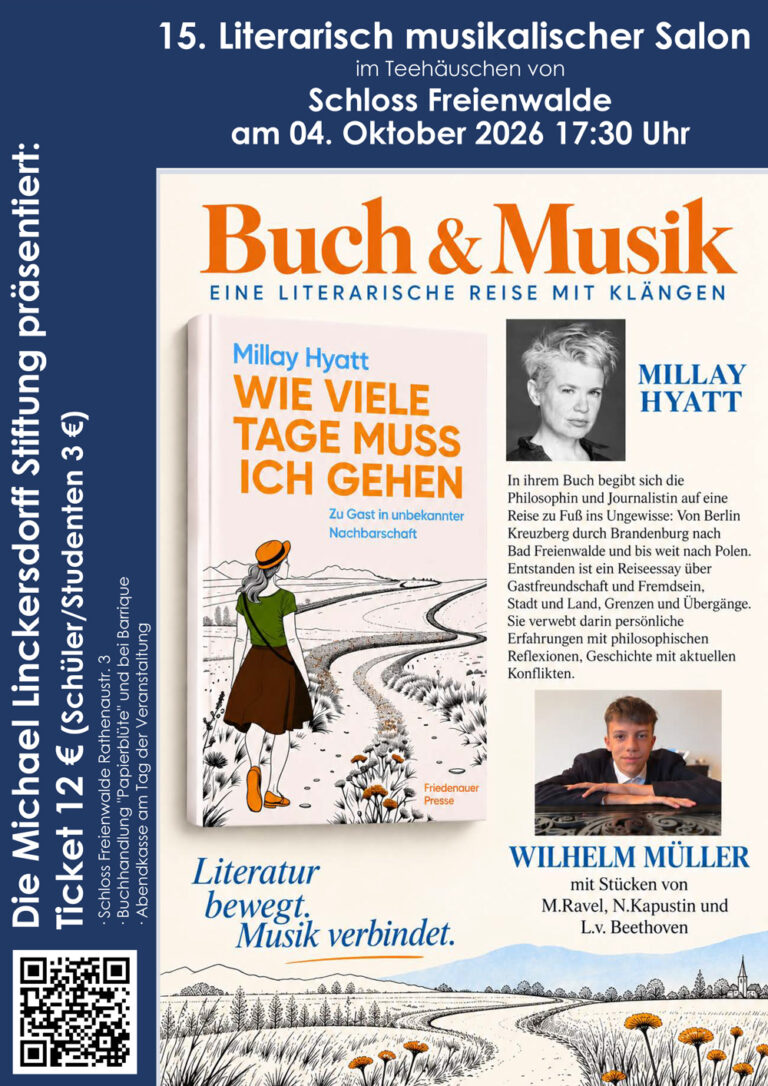 15. Literarisch musikalischer Salon: Millay Hyatt