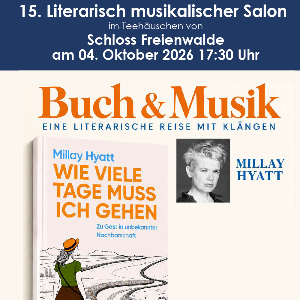 15. Literarisch musikalischer Salon: Millay Hyatt